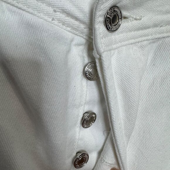 WE THE FREE x free people maggie mid rise straight jeans in white size 31 - Picture 4 of 11